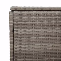 vidaXL Garden Storage Box Black 220x50x58 cm Poly Rattan garden storage box - grey - Additional view 7