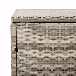 vidaXL Garden Storage Box Black 220x50x58 cm Poly Rattan garden storage box - light grey - Additional view 7