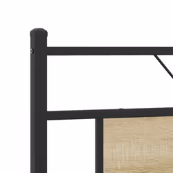 vidaXL Metal Bed Frame without Mattress Sonoma Oak 180x200 cm Super King - Additional view 8