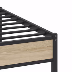 vidaXL Metal Bed Frame without Mattress Sonoma Oak 183x213 cm double bed - Additional view 9