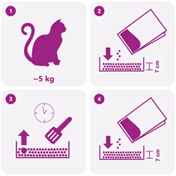 vidaXL Cat Litter with Baby Powder Fragrance Bentonite 20L clumping cat litter - Additional view 4