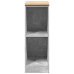 vidaXL Garage Storage Cabinet Smoked Oak 30x51x85 cm Solid Wood Pine cabinet - concrete grey, 30 x 51 x 85 cm - Additional view 4