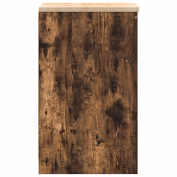 vidaXL Garage Storage Cabinet Smoked Oak 30x51x85 cm Solid Wood Pine cabinet - smoked oak, 40 x 51 x 85 cm - Additional view 5