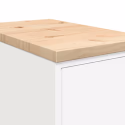 vidaXL Garage Storage Cabinet Solid Wood Pine cabinet - white, 30 x 51 x 85 cm - Additional view 10