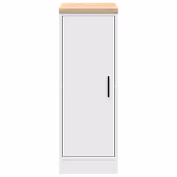 vidaXL Garage Storage Cabinet Solid Wood Pine cabinet - white, 30 x 51 x 85 cm - Additional view 5
