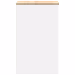 vidaXL Garage Storage Cabinet Solid Wood Pine cabinet - white, 30 x 51 x 85 cm - Additional view 6