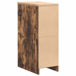 vidaXL Garage Storage Cabinet Smoked Oak 30x51x85 cm Solid Wood Pine cabinet - smoked oak, 30 x 51 x 85 cm - Additional view 7