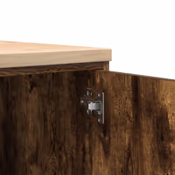 vidaXL Garage Storage Cabinet Smoked Oak 30x51x85 cm Solid Wood Pine cabinet - smoked oak, 30 x 51 x 85 cm - Additional view 9