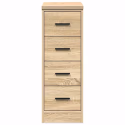 vidaXL Garage Storage Cabinet Smoked Oak 30x51x85 cm Solid Wood Pine cabinet - sonoma oak, 30 x 51 x 85 cm - Additional view 5