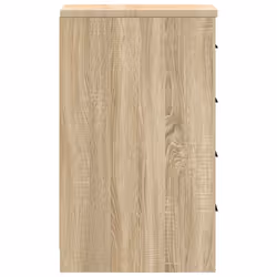 vidaXL Garage Storage Cabinet Smoked Oak 30x51x85 cm Solid Wood Pine cabinet - sonoma oak, 30 x 51 x 85 cm - Additional view 6
