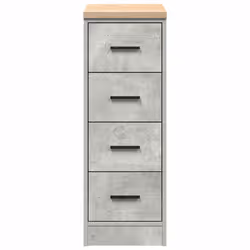 vidaXL Garage Storage Cabinet Solid Wood Pine cabinet - concrete grey, 30 x 51 x 85 cm/ 1 pcs - Additional view 5