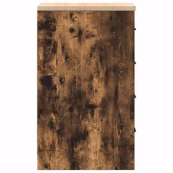 vidaXL Garage Storage Cabinet Solid Wood Pine cabinet - smoked oak, 30 x 51 x 85 cm/ 1 pcs - Additional view 6