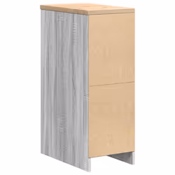 vidaXL Garage Storage Cabinet Smoked Oak 30x51x85 cm Solid Wood Pine cabinet - grey sonoma, 30 x 51 x 85 cm - Additional view 7