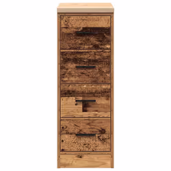 vidaXL Garage Storage Cabinet Solid Wood Pine cabinet - old wood, 30 x 51 x 85 cm - Additional view 5