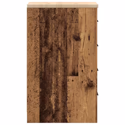 vidaXL Garage Storage Cabinet Solid Wood Pine cabinet - old wood, 30 x 51 x 85 cm - Additional view 6