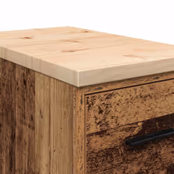 vidaXL Garage Storage Cabinet Solid Wood Pine cabinet - old wood, 30 x 51 x 85 cm - Additional view 9