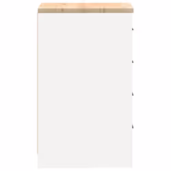 vidaXL Garage Storage Cabinet Solid Wood Pine cabinet - white, 40 x 51 x 85 cm - Additional view 6