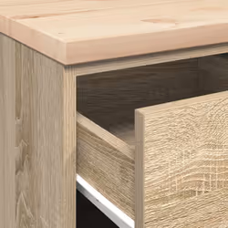 vidaXL Garage Storage Cabinet Solid Wood Pine cabinet - sonoma oak, 40 x 51 x 85 cm - Additional view 8