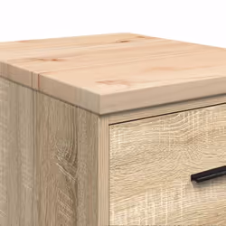 vidaXL Garage Storage Cabinet Solid Wood Pine cabinet - sonoma oak, 40 x 51 x 85 cm - Additional view 9