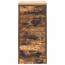 vidaXL Garage Storage Cabinet Solid Wood Pine cabinet - smoked oak, 40 x 51 x 85 cm/ 1 pcs - Additional view 5