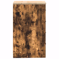 vidaXL Garage Storage Cabinet Solid Wood Pine cabinet - smoked oak, 40 x 51 x 85 cm/ 1 pcs - Additional view 6