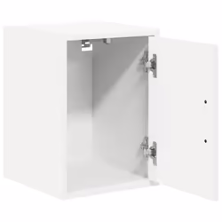 vidaXL Garage Wall Cabinet White Engineered Wood cabinet garage wall cupboard - Additional view 4