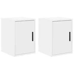 vidaXL Garage Wall Cabinets 2 pcs White Engineered Wood cabinet