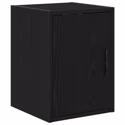vidaXL Garage Wall Cabinet Black Engineered Wood cabinet garage wall cupboard