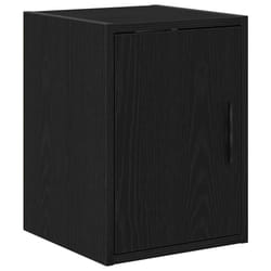 vidaXL Garage Wall Cabinet Black Engineered Wood cabinet garage wall cupboard