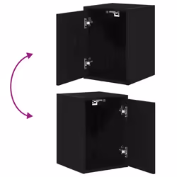 vidaXL Garage Wall Cabinets 2 pcs Black Engineered Wood cabinet - Additional view 8
