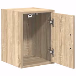 vidaXL Garage Wall Cabinet Sonoma Oak Engineered Wood cabinet - Additional view 4