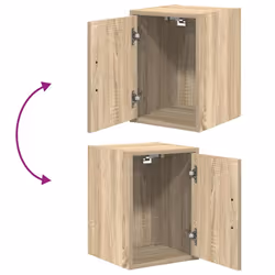 vidaXL Garage Wall Cabinets 2 pcs Sonoma Oak Engineered Wood cabinet - Additional view 8