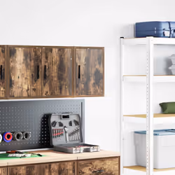 vidaXL Garage Wall Cabinet Smoked Oak Engineered Wood cabinet