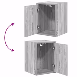 vidaXL Garage Wall Cabinets 2 pcs Grey Sonoma Engineered Wood cabinet - Additional view 8