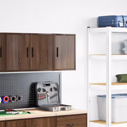 vidaXL Garage Wall Cabinet Brown Oak Engineered Wood cabinet
