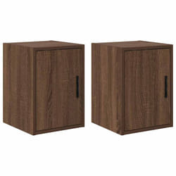 vidaXL Garage Wall Cabinets 2 pcs Brown Oak Engineered Wood cabinet