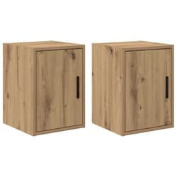 vidaXL Garage Wall Cabinets 2 pcs Artisan Oak Engineered Wood cabinet