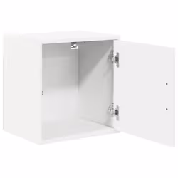vidaXL Garage Wall Cabinet Concrete Grey Engineered Wood cabinet - white - Additional view 4