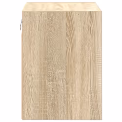 vidaXL Garage Wall Cabinet Concrete Grey Engineered Wood cabinet - sonoma oak - Additional view 6