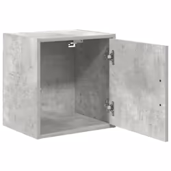 vidaXL Garage Wall Cabinet Concrete Grey Engineered Wood cabinet - concrete grey - Additional view 4