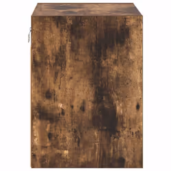 vidaXL Garage Wall Cabinet Concrete Grey Engineered Wood cabinet - smoked oak - Additional view 6