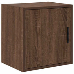 vidaXL Garage Wall Cabinet Concrete Grey Engineered Wood cabinet - brown oak