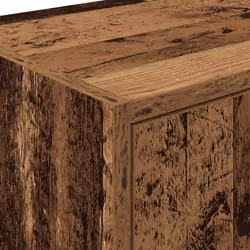 vidaXL Garage Wall Cabinet Concrete Grey Engineered Wood cabinet - old wood - Additional view 9