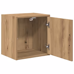 vidaXL Garage Wall Cabinet Concrete Grey Engineered Wood cabinet - artisian oak - Additional view 4