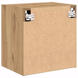 vidaXL Garage Wall Cabinet Concrete Grey Engineered Wood cabinet - artisian oak - Additional view 7