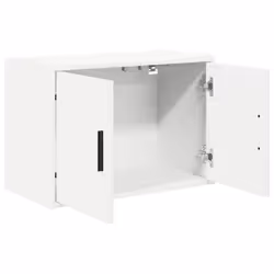 vidaXL Garage Wall Cabinet Concrete Grey Engineered Wood cabinet - white, 60 x 30 x 41 cm/ 2 pcs - Additional view 4