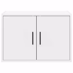 vidaXL Garage Wall Cabinet Concrete Grey Engineered Wood cabinet - white, 60 x 30 x 41 cm/ 2 pcs - Additional view 5