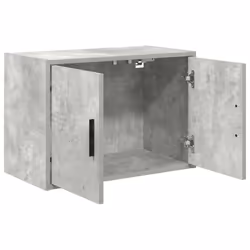 vidaXL Garage Wall Cabinet Concrete Grey Engineered Wood cabinet - concrete grey, 60 x 30 x 41 cm/ 2 pcs - Additional view 4