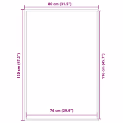 vidaXL Doormat Anthracite 80x120 cm mat welcome mat door mat indoor - 80 x 120 cm - Additional view 6
