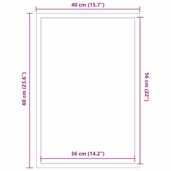 vidaXL Doormat Anthracite 115x400 cm mat welcome mat door mat indoor - brown, 40 x 60 cm - Additional view 6